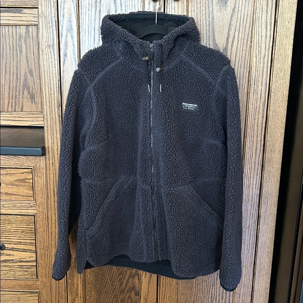 L.L. Bean Black Sherpa Jacket